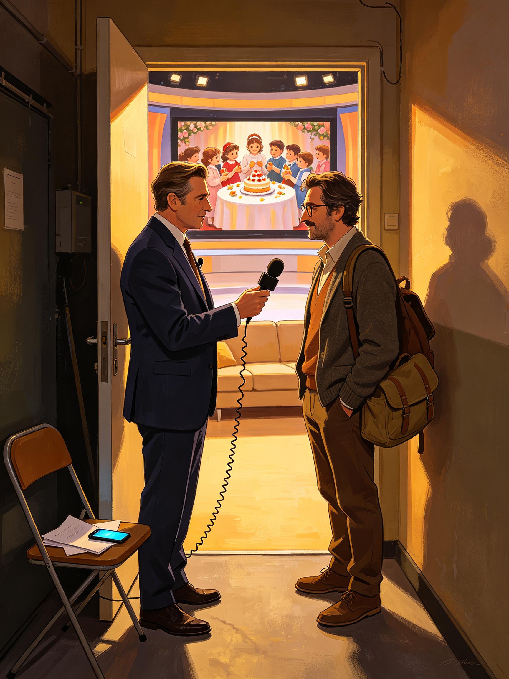 Tua madre era al tavolo sette. Tra otto minuti si va in diretta. cover art
