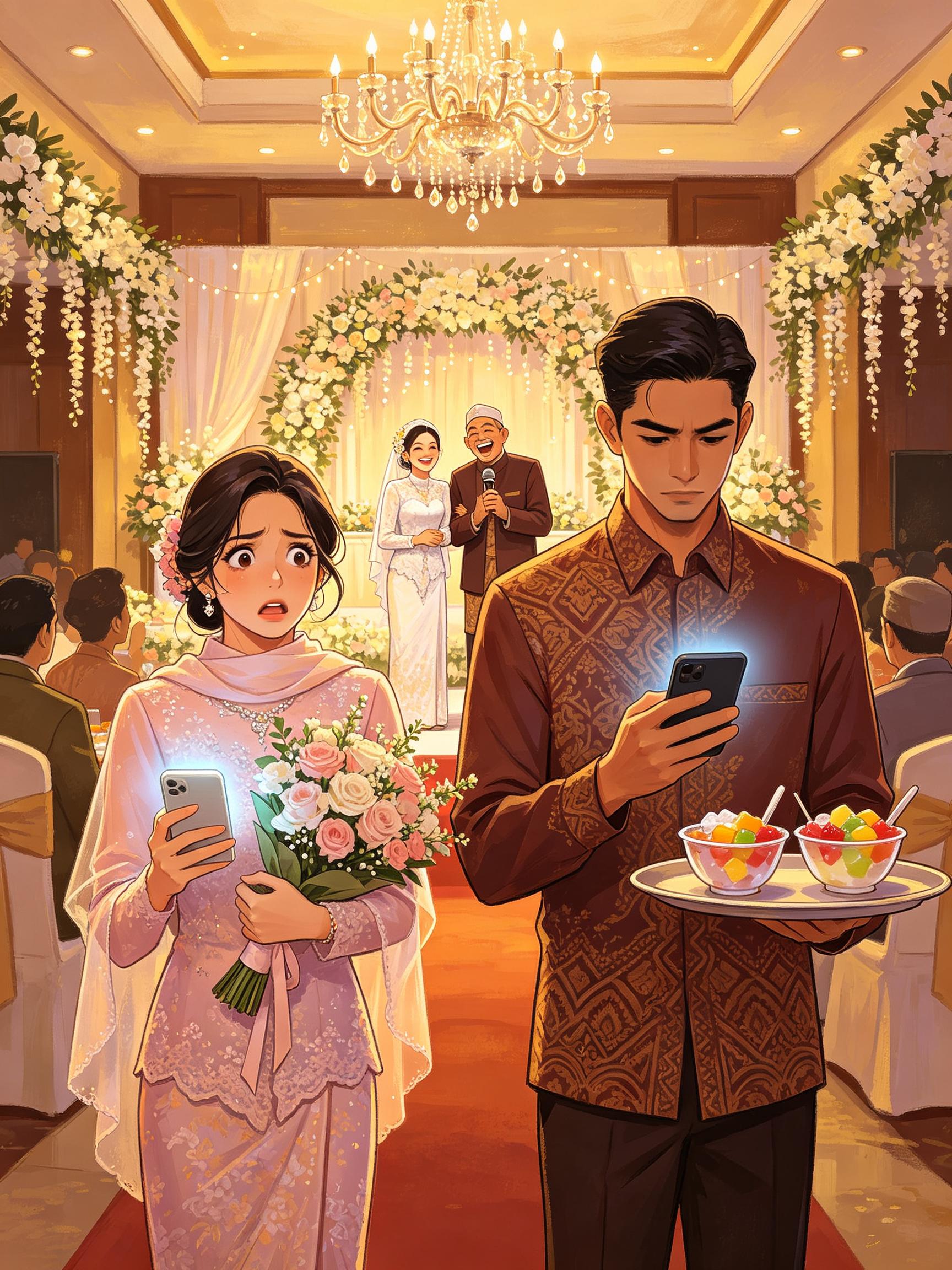 Akun Tante "Dibajak". Yang Ngetik Aku. Pacarku Kakak Pengantinnya. cover art