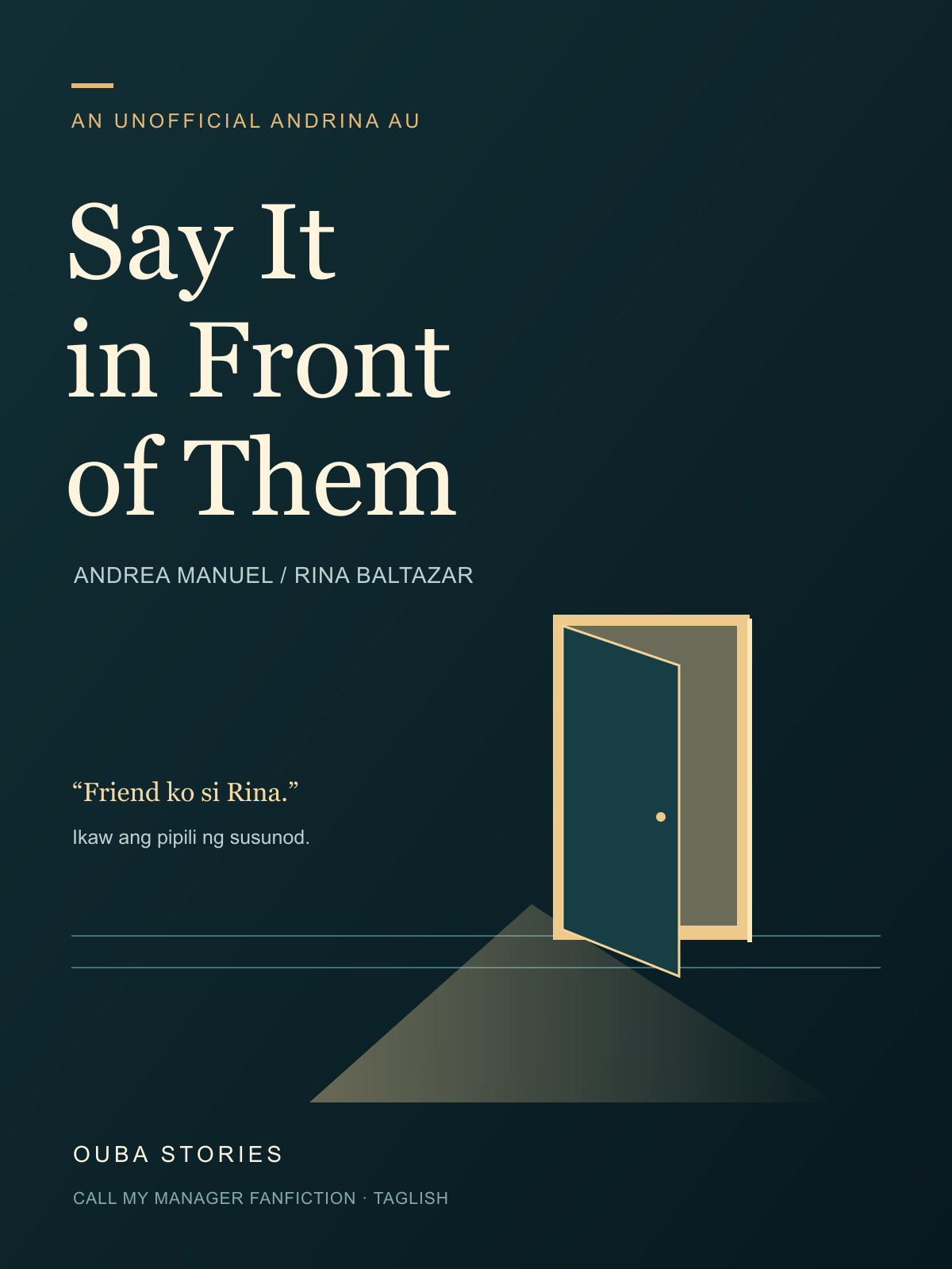 Say It in Front of Them | Unofficial AndRina Fanfic cover art