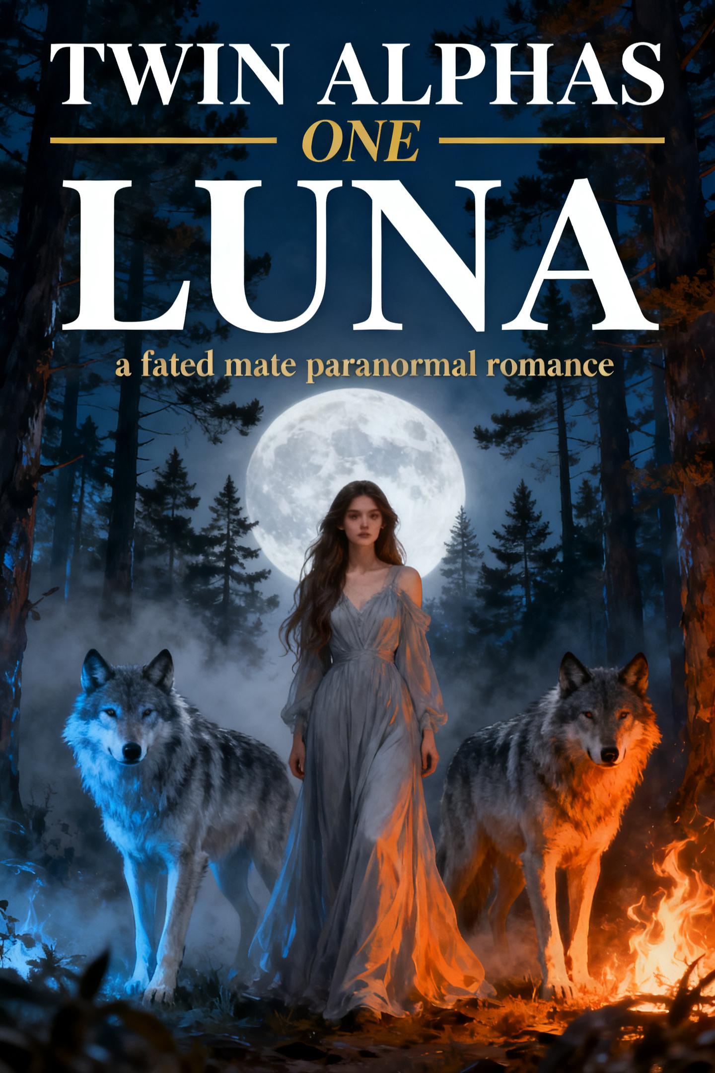 Twin Alphas, One Luna cover art